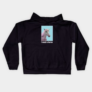 horse all i need Kids Hoodie